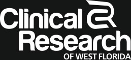clinical research white logo