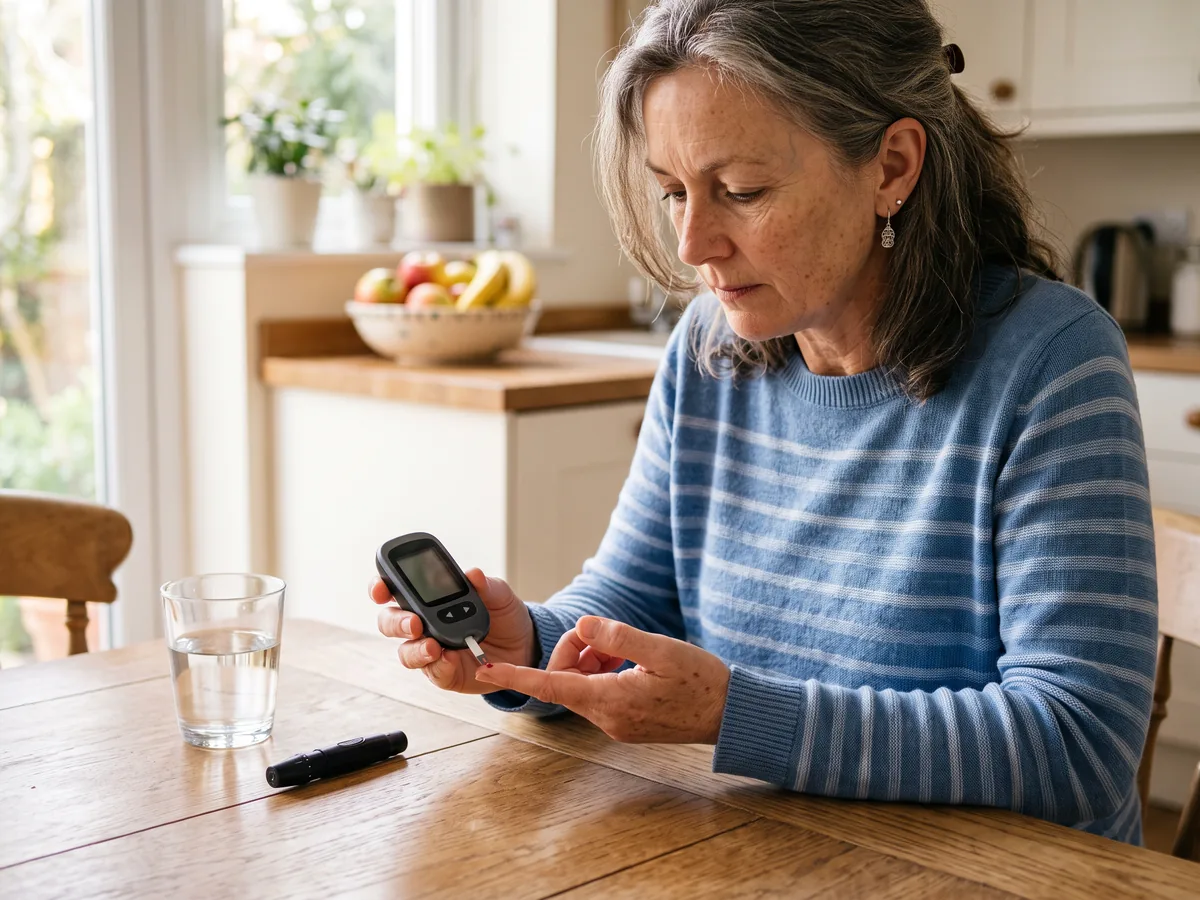 Blood Sugar Check for a Type 2 Diabetes Clinical Trial Blood sugar check during a type 2 diabetes clinical trial in Clearwater FL